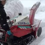 クボタ除雪機　　手動　されど10センチの雪　新庄市　ksr9