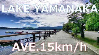 LAKE YAMANAKA 15km/h　Cycle machine training movie サイクルマシン・エアロバイク トレーニング・エクササイズ