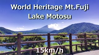 Lake Motosu 15km/h　Cycle machine training movie サイクルマシン・エアロバイク トレーニング・エクササイズ