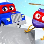 子供向けのトラックのアニメ – 除雪機  🚚 カーシティー –  子供向けトラックアニメ Truck for Kids
