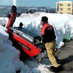 除雪機始動