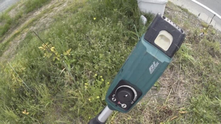 #23 【Battery-powered lawn mower】【マキタのバッテリー式草刈り機】 2020.04.17