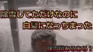 除雪機あるある？除雪してただけなのに白髪になっちまった#Shorts