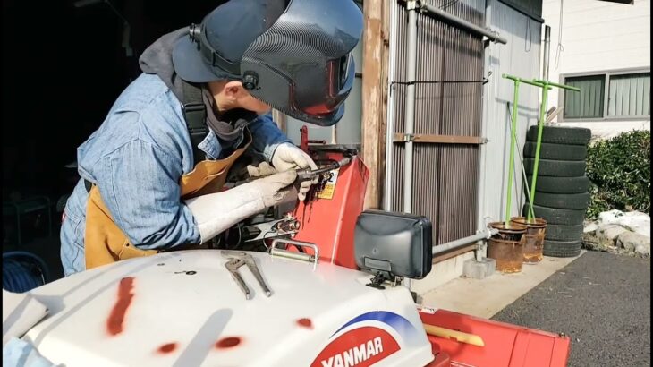 除雪機のシューターが上下しなくなった❗🥴