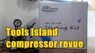 a review of the Tools Island airbrush compressor / エアブラシコンプレッサーのレビュー