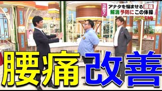 【腰痛】３秒で！腰痛の解消・予防にこの体操！腰の痛みが原因から消える！？