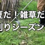 草刈りシーズン始まる！田んぼの周りを草刈機で整備するぞ！！