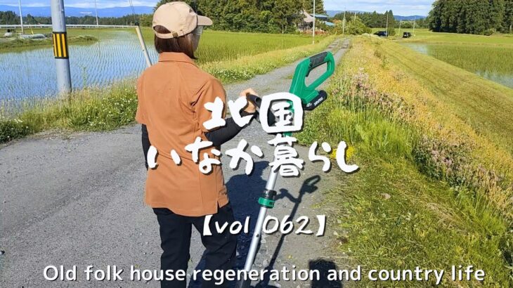 古民家再生062 また伸び放題に…新しい草刈機使って草刈りします 【KIMO】Old folk house regeneration and country life