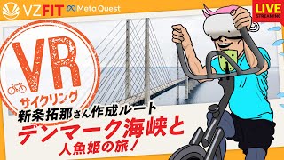 【Meta Quest】VRサイクリング in 視聴者おすすめスポット！ #02（参加自由） デンマーク海峡と人魚姫の旅！【VZ FIT】