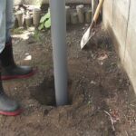 DIY 井戸掘り ③穴掘り