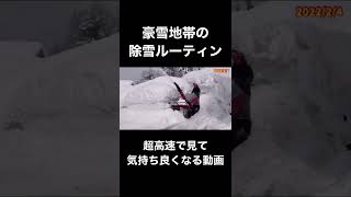 豪雪地帯の除雪を気持ち良く見る動画vol.22#shorts #豪雪地帯 #豪雪 #雪 #除雪 #除雪機 #雪国 #雪景色