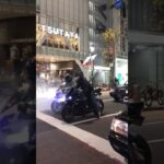 公道　バーンナウト　渋谷の道路で堂々とバイクでバーンナウトするDQN