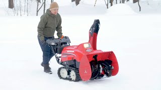 【小型ハイブリッド除雪機】 旋回のしかた