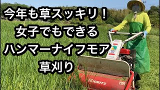 今年も草スッキリ‼︎ハンマーナイフモア草刈機操作方法と作業風景です。あと、畑の様子です