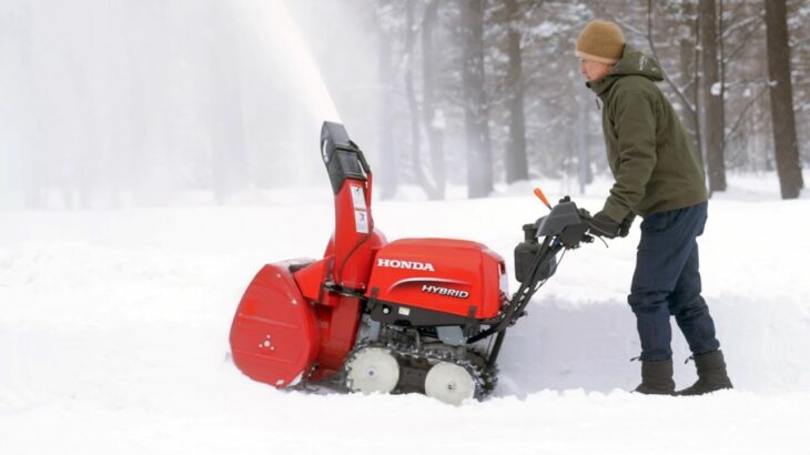 【小型ハイブリッド除雪機】 負荷が高い時の対処　前後進除雪