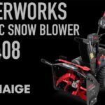 【ハイガー産業】POWERWORKS SNC408 バッテリー駆動（60V） 電動除雪機 最大4800W（6.5馬力）2ステージ バッテリー充電式 コードレス