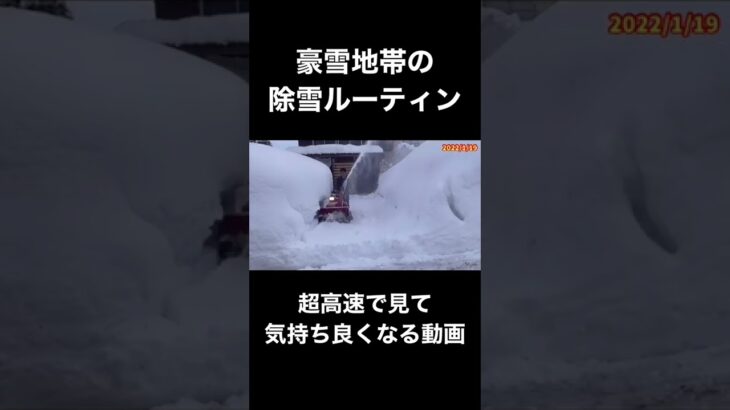 豪雪地帯の除雪を気持ちよく見る動画vol.13#shorts #雪 #豪雪 #豪雪地帯 #除雪 #除雪機 #雪国 #雪景色