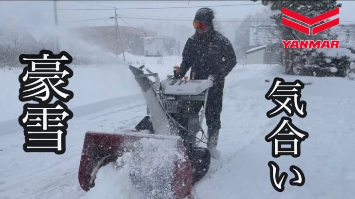 【ヤンマー小型除雪機】今年もやってきた！豪雪地帯の冬！