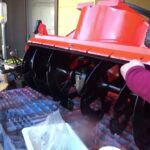 旧式フジイ中型ロータリー除雪機の復元作業( ･ิω･ิ)９