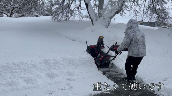 ハイガー電動除雪機SNC408を購入しました！