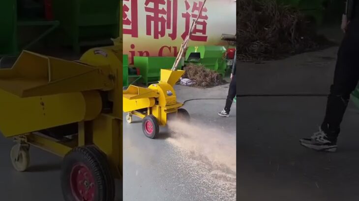 Small wood chipper branch crusher