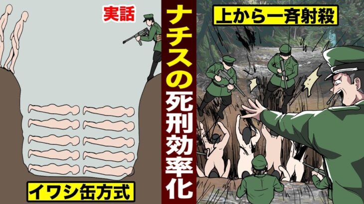 【史実】ナチスの死刑効率化。人間を重ねて…上から一斉射撃。