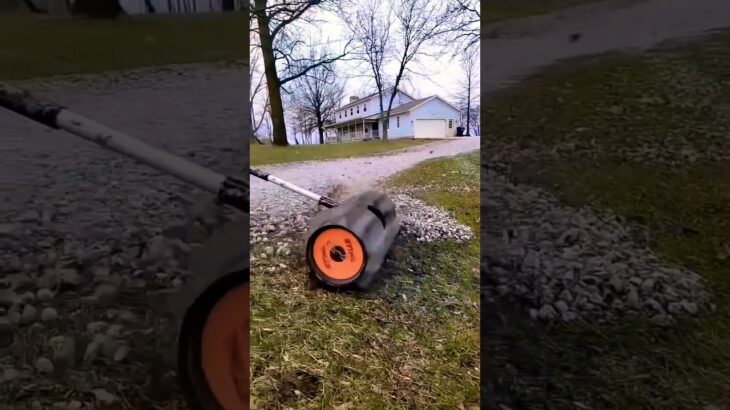 How to get gravel out of your lawn!