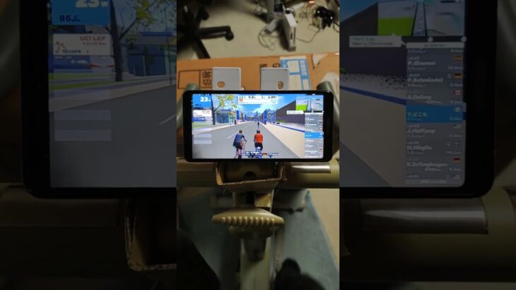 エアロバイクでZwift #エアロバイク#マグネットバイク#Zwift #ズイフト#ありえない遅さ#ランナーにも引き離される#雰囲気を味わうだけ