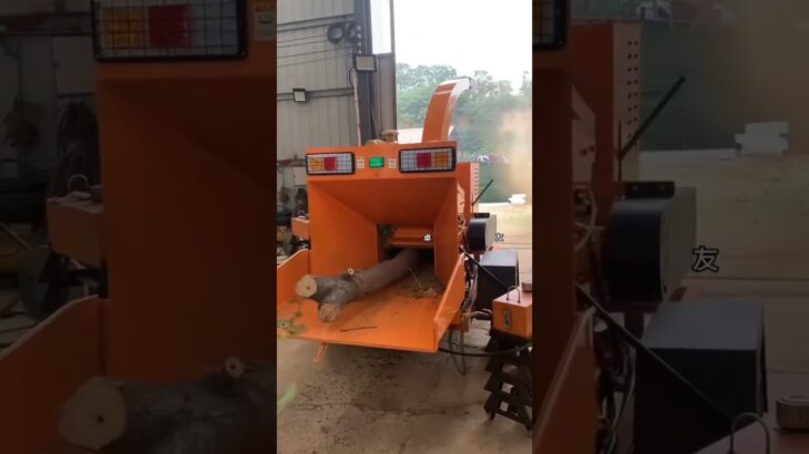 Tree branch crusher machine wood chipper