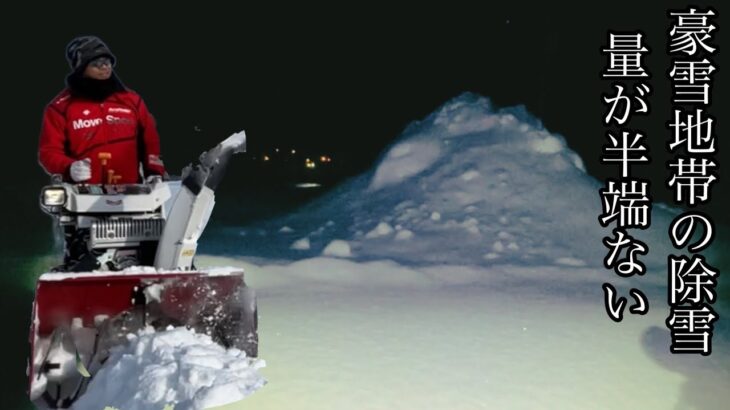 【ヤンマー小型除雪機】相変わらずの量！除雪する目標を作りました。