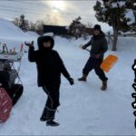 【ヤンマー小型除雪機】片付けだけど…雪遊びだった件。