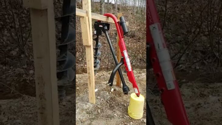 DIY Princess Auto post hole digger stand