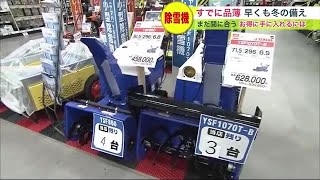 8月なのにもう“除雪機”が品薄 原因は2年前の記録的な大雪…まだ間に合う お得に手に入れるための“裏ワザ”とは (23/08/28 20:45)