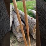 Curly maple post hole digger handles