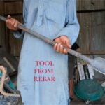 How to make a post hole digger from rebar