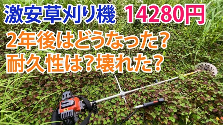 【激安草刈り機】2年間使った感想とレビュー！