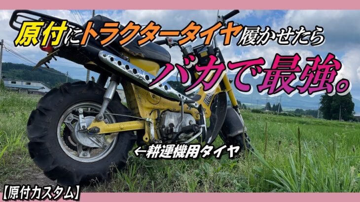 【CF50シャリー】原付にトラクタータイヤ履かせたら最強なのでは？【耕運機】