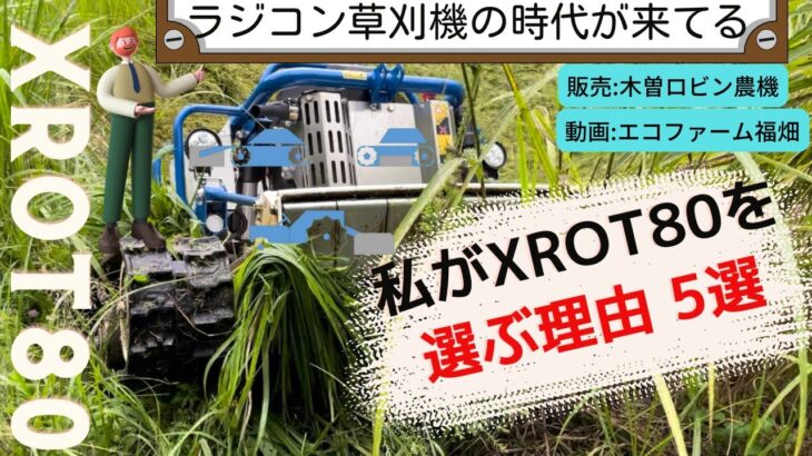 ラジコン草刈機　私がXRot80を選ぶ理由５選