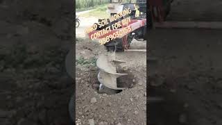 tractor post hole digger hard rock 2023 model