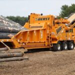 Fastest Monster Stump Removal Excavator – Amazing Wood Chipper Machines Working