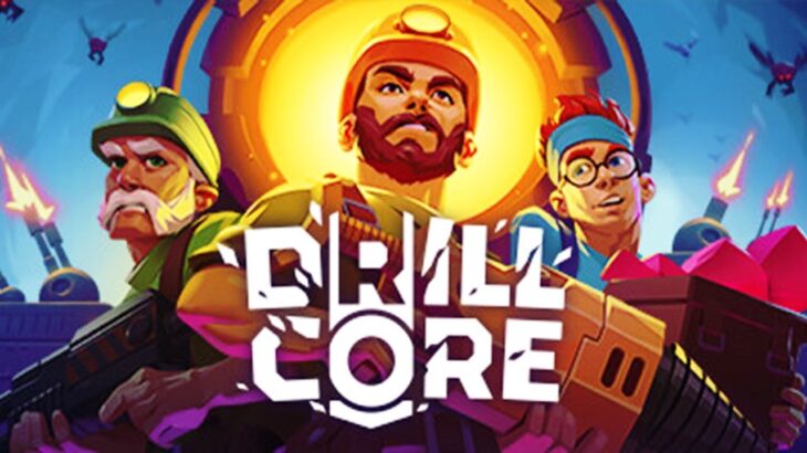 空と地下の敵を倒しながら最深部を目指す採掘拠点構築ゲーム【Drill Core】