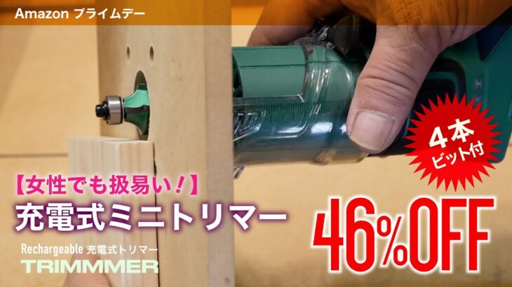 【Amazonプライムデー】46％OFF! i 今回は充電式トリマー12V, 軸径6.35mm,女性でも扱いやすい大きさの充電式ミニトリマー　概要欄紹介