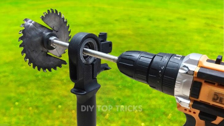 How to make a hole digger with a cordless drill! Cordless drill hacks