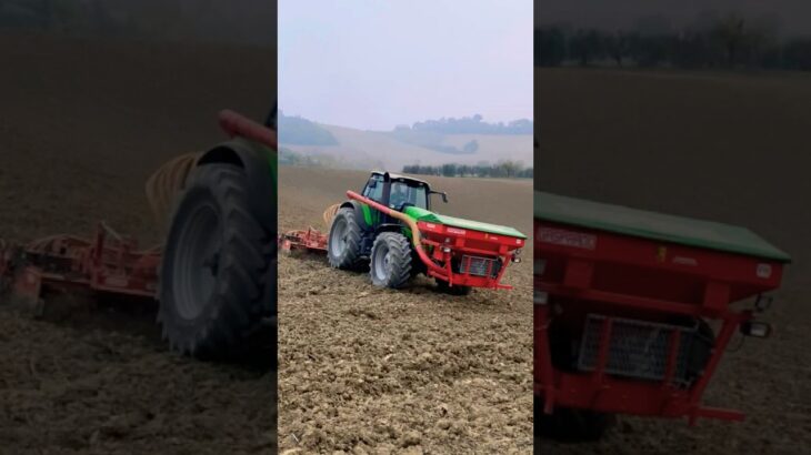 “Deutz-Fahr 🟢 | in the Italian Countryside 🇮🇹 | Planting in the Marche Hills🌾|” #shorts #farming