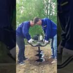 earth auger machine #youtubeshort #agriculture #trending #machines