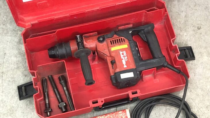 □HILTI ヒルティ 100V コンビハンマードリル TE55 ハンマドリル ハツリ 穴あけ 破砕 電動工具 ケース 動作確認済 動画あり □23071602