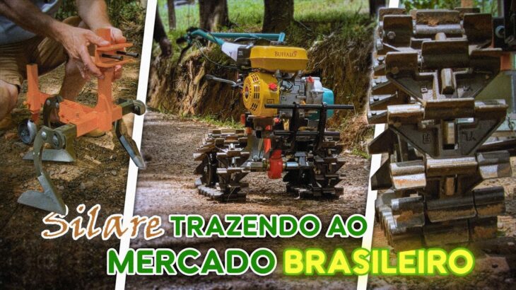 Tratorito DUAS ESTEIRAS com plantadeiras, arados reguláveis, valetador e + | Novidades Silare 2025