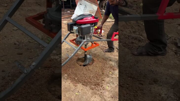 196cc Trolley Earth Auger, 9787672239, Melur, Madurai #drill #digging #drilling #drillingtools