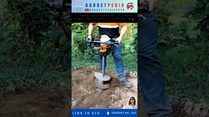 “Earth Auger Machine: 2-Stroke Power for Effortless Digging! 🌱🔥” #shorts #youtubeshorts #ytshorts