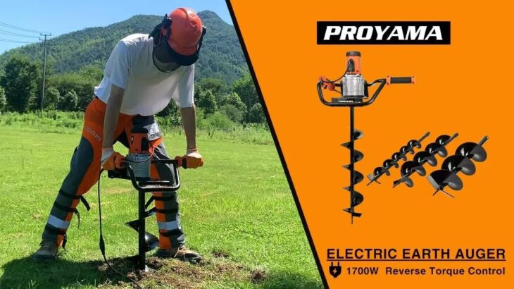 PROYAMA Electric Post Hole Digger|1700W Corded Earth Auger